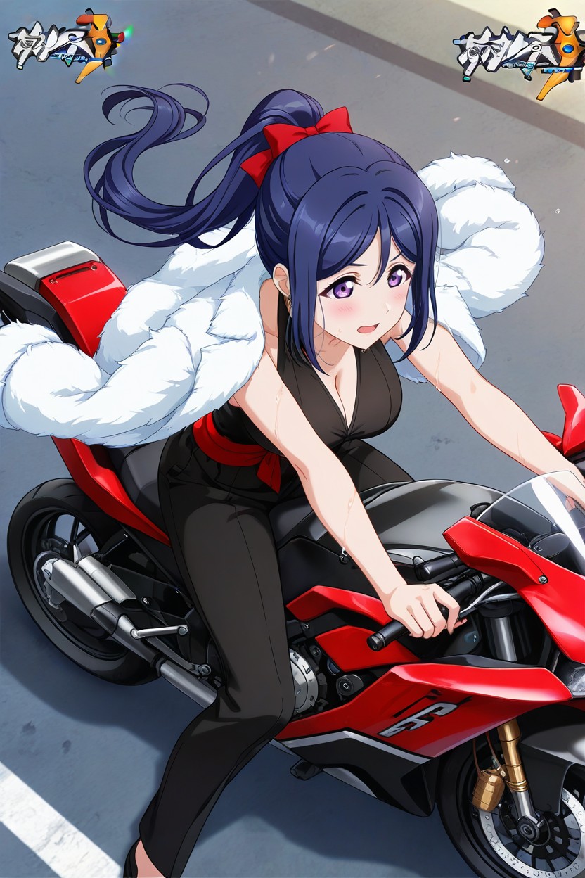Hair Bow On Tail, Perfect Hands, Sleeveless Suit Jacket AI Porn