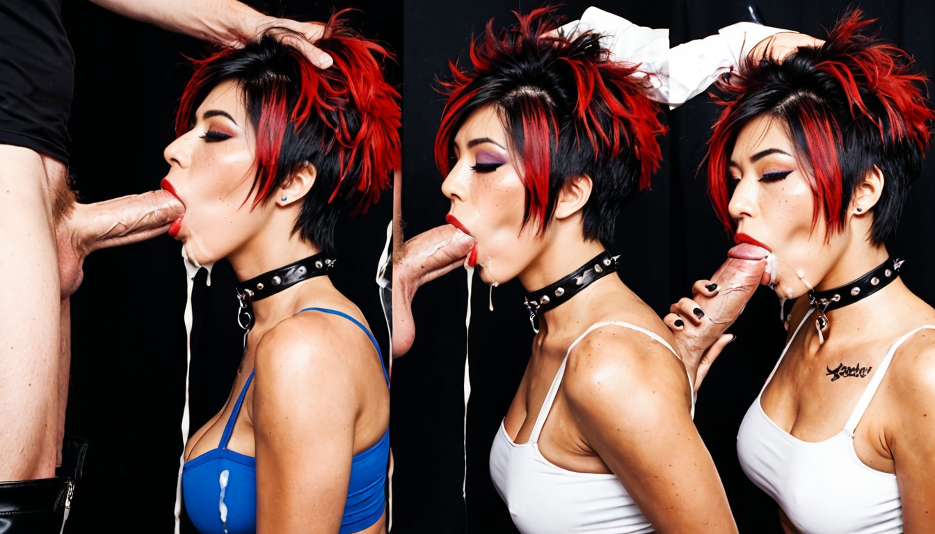 Thong Pushed To Side, Emo, Brazos Detrás De La Espalda Porno IA