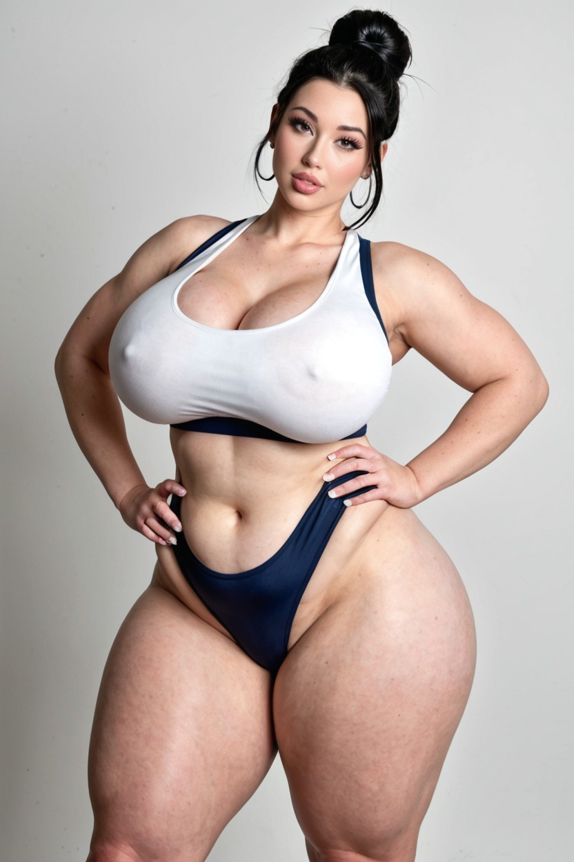 Delicate Thighs, Huge Wide Hips, Sexy Eyes Porno IA