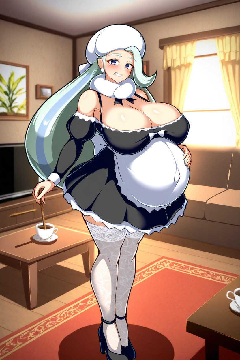 Medium Hips, Long Legs, Massive Breast AI Porn