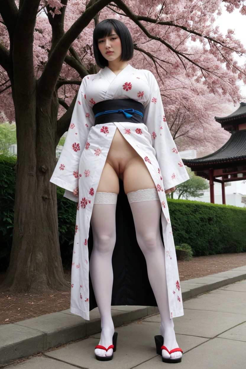 Pixie, Blushing, Under Sakura Tree AI Porn