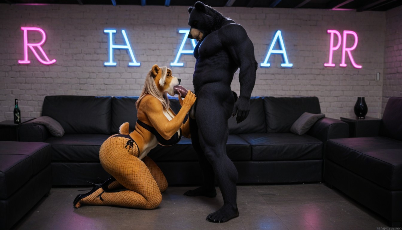 Anthro, Full Body, Body Covered Entirely With Fur AI Porn