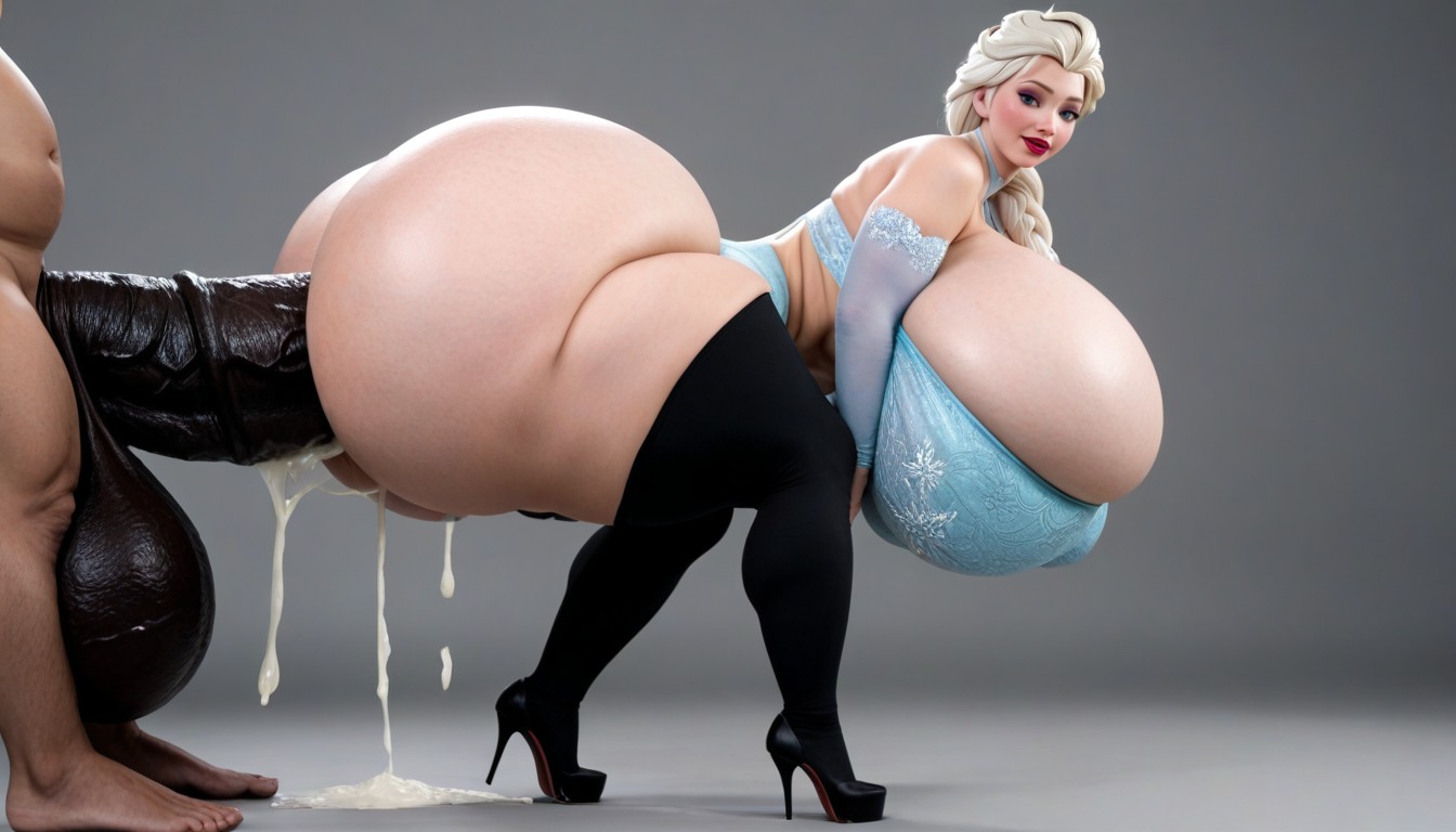 Ass Bigger Than Torso, Full Body, Face Pushed To The Ground AI Porn