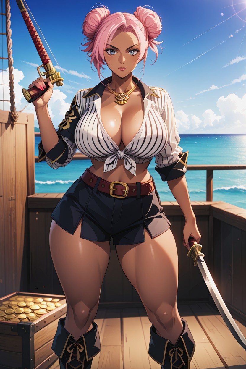 Very Wide High-waisted, Massive Rounded Hips, K AI Porn