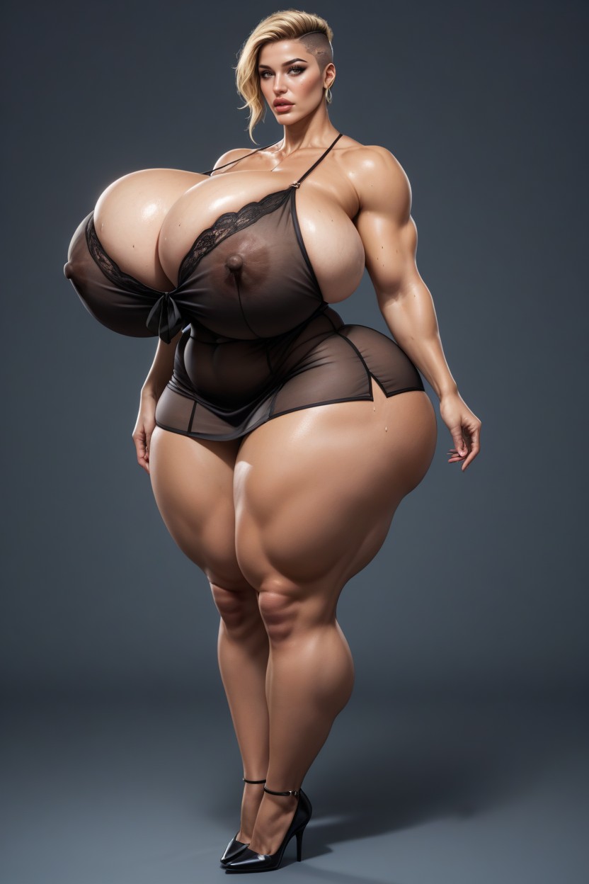 Cleft Ass Cheeks, 1 Person, Wide Hips AI Porn