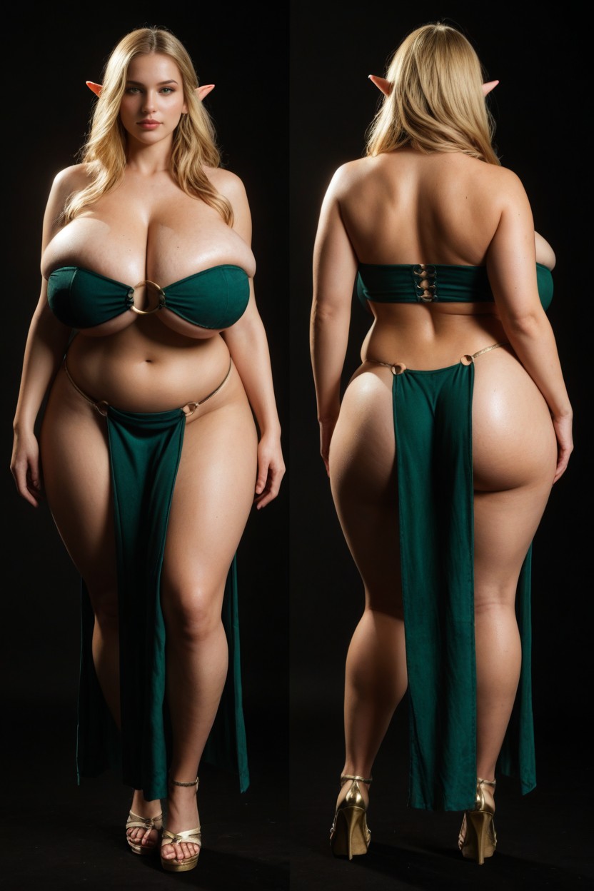 Blonde Hair, Huge Round Ass, Beautiful Face Porno IA