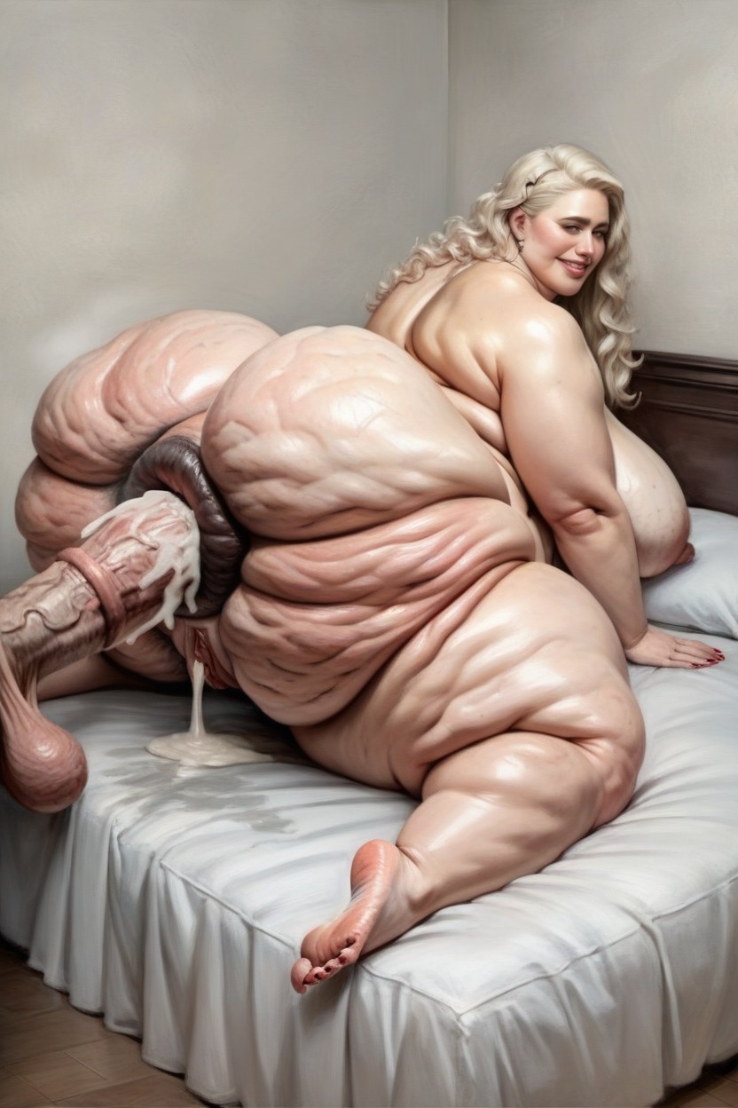 Eyes Open, Anal, Hyper Giant Anus Pornografia de IA