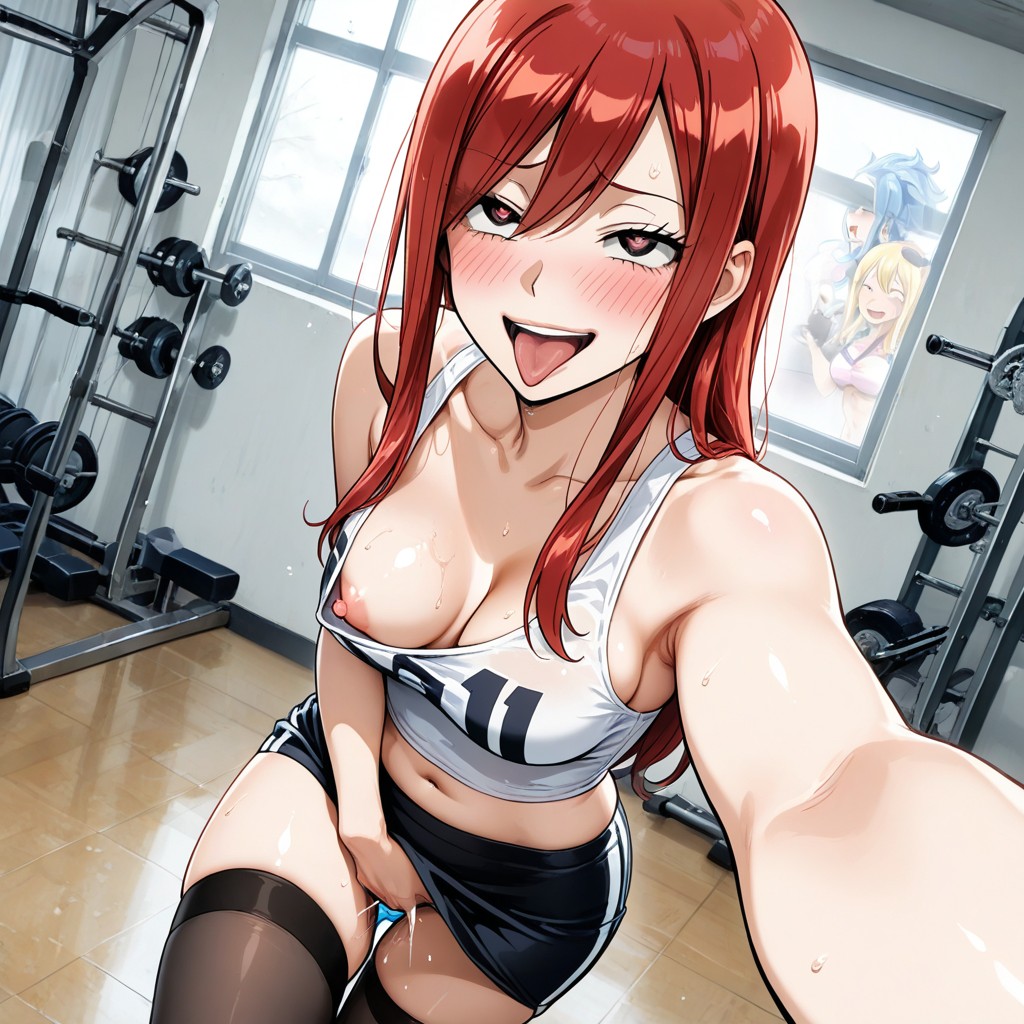 Heart Eyes, Sluty Skirt, Ahegao AI Porn