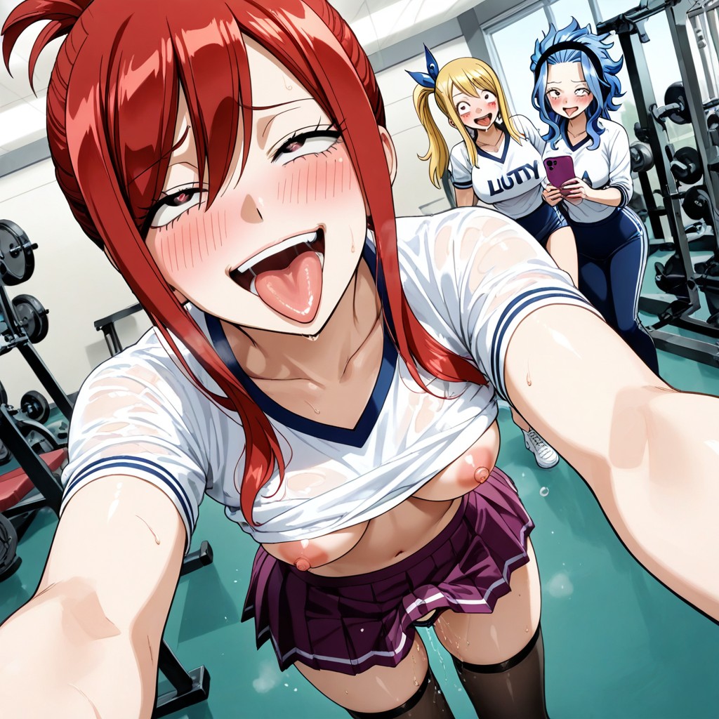 Lucy Heartfilia, Sluty Skirt, Levy Mcgarden AI Porn