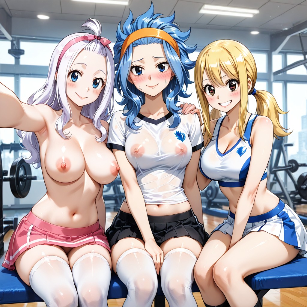 Blushing, Sitting, Lisanna Strauss AI Porn