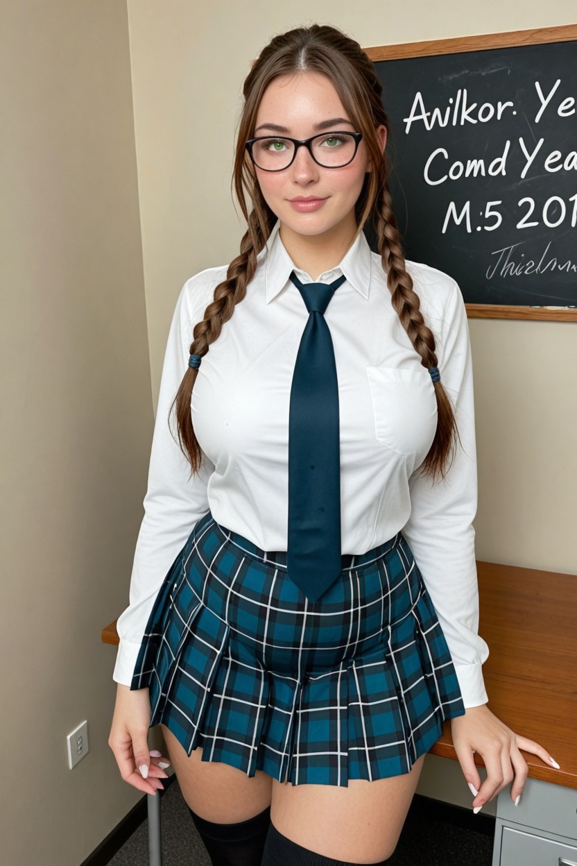 Massive Ass, Perfect Pale Skin, Waist Shot AI Porn