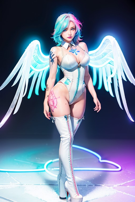 Ultra Realistic, One-piece Outfit, Sci-fi Background AI Porn