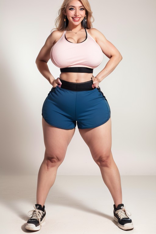 Award Winning Photo, Gym, Hourglass Figure AI Porn