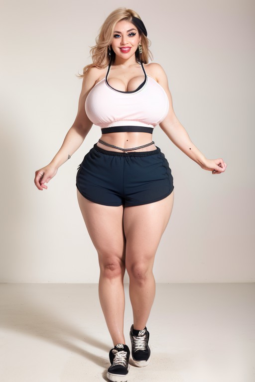 Blue Eyes, Fully Clothed, Sneakers AI Porn