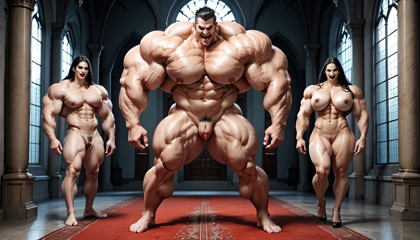 Gigantic Biceps Expansion, Nude, Mansion AI Porn