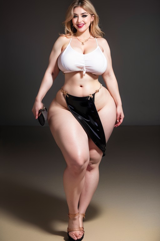 Obcenely Titantic Gargantuan Hyper Breasts, Absurdly Large Tits, Blonde Hair Porno IA