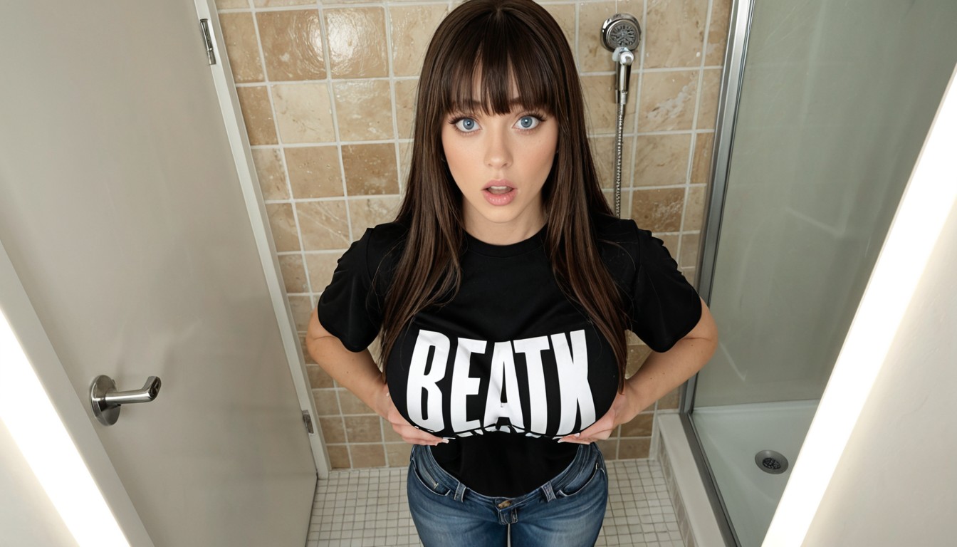 Bangs, Blue Eyes, From Above AI Porn
