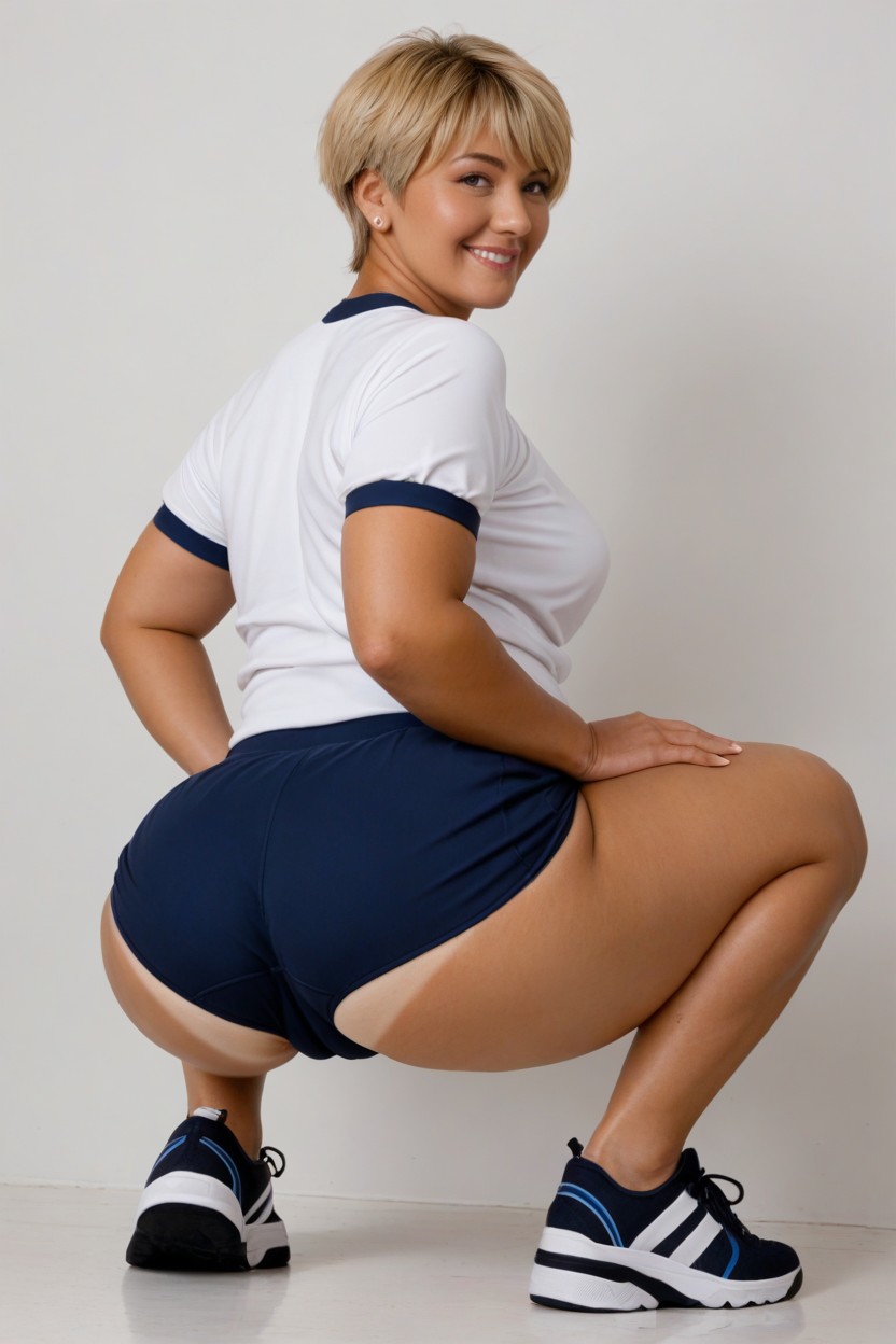 Look At Viewer, Bbw, Spreading Legs AI Porn