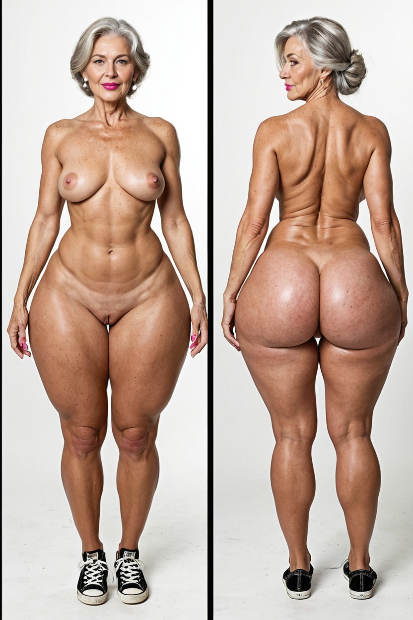 Round Thighs, Reference Sheet, Standing AI Porn