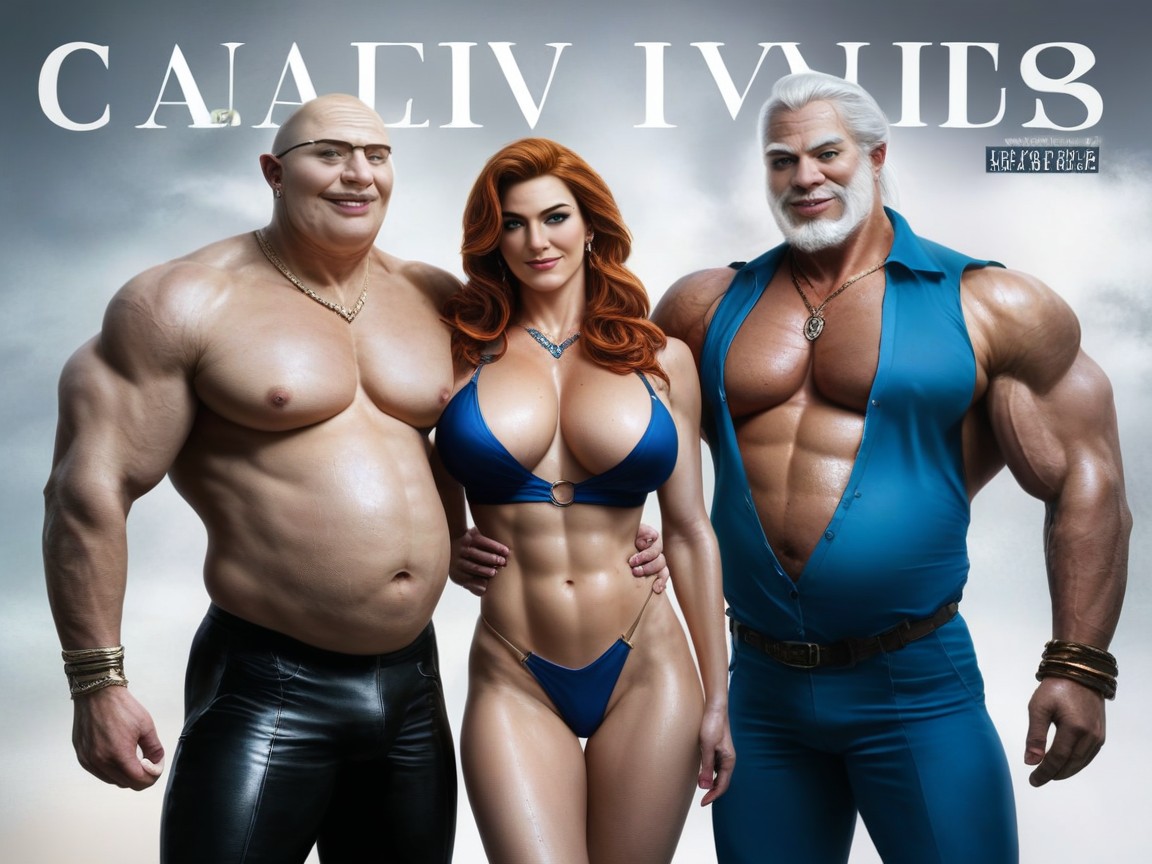 Developed Vessels, Round Buttocks, Huge Latissimus Dorsi AI Porn