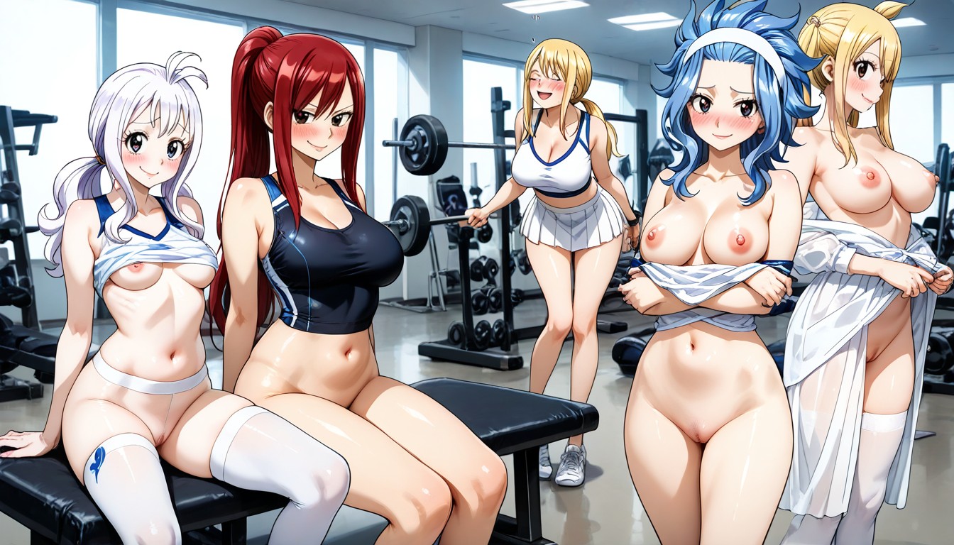 Playing, Fairytail Women, Primer Plano De La Vagina Porno IA