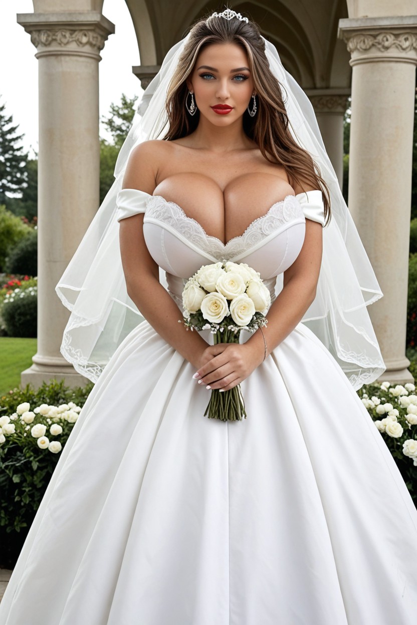 Red Lipstick, Breasts Implants Bigger Three Times Then Head, Bright Blue Eyes Porno IA
