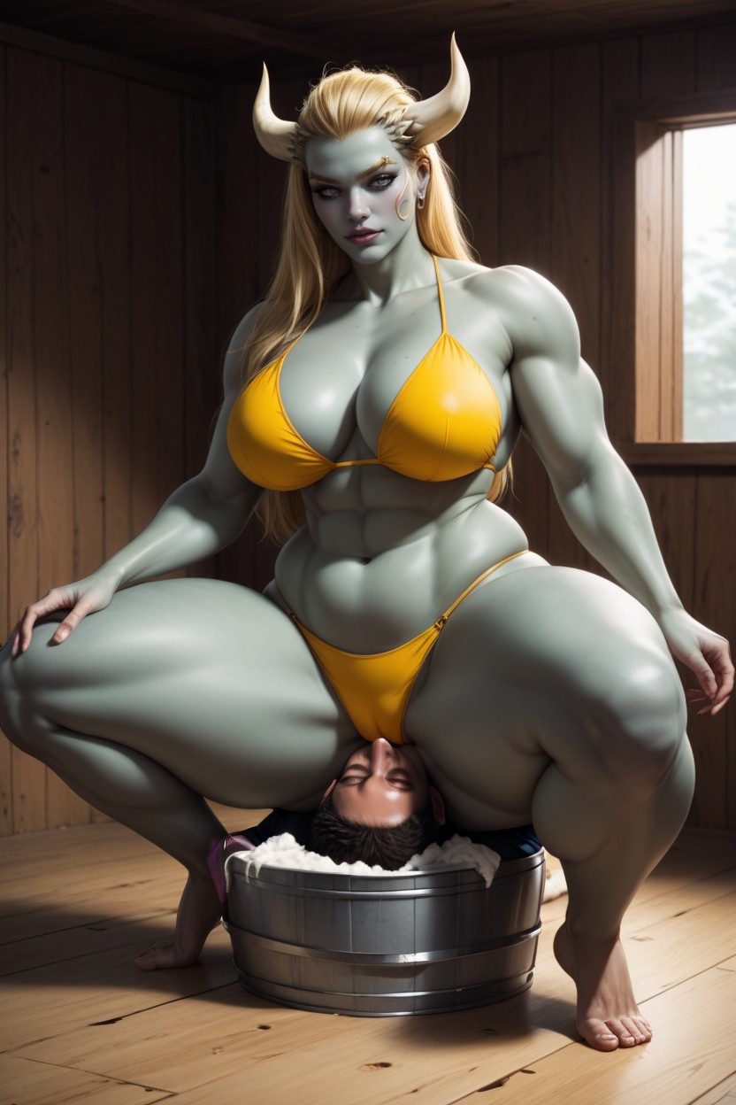 Facesitting, Thick Thighs, Full Body Porno IA