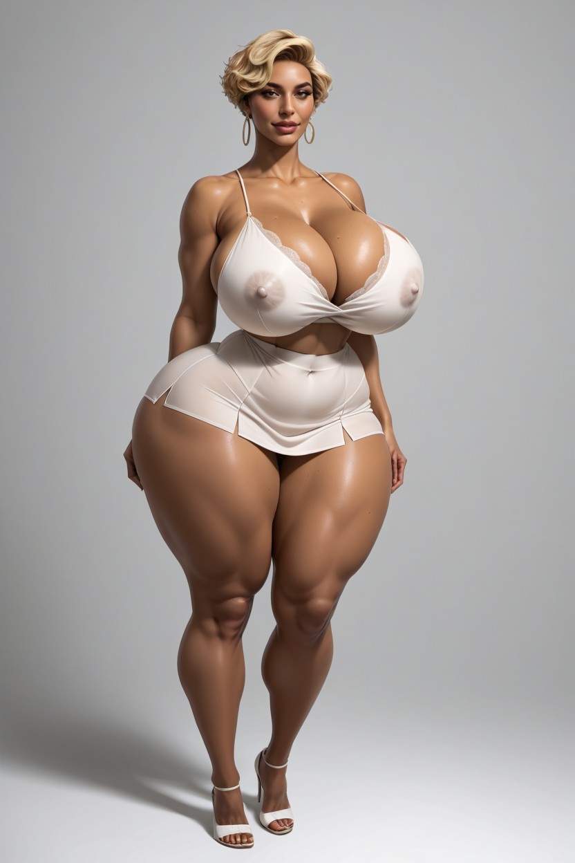 Bodybuilder, Round Cheeks, 摔角手 AI黃片