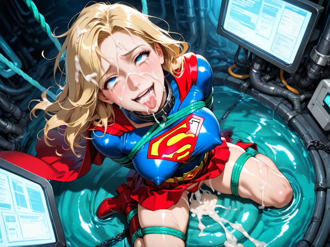 Complete Cum Covered, Speed Lines, Messy Hair AI Porn