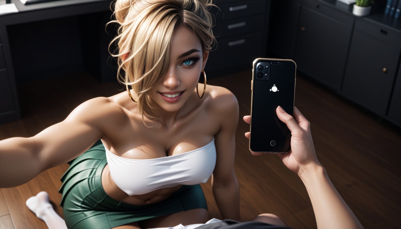 Plump Ass, High Definition, Kneeling AI Porn