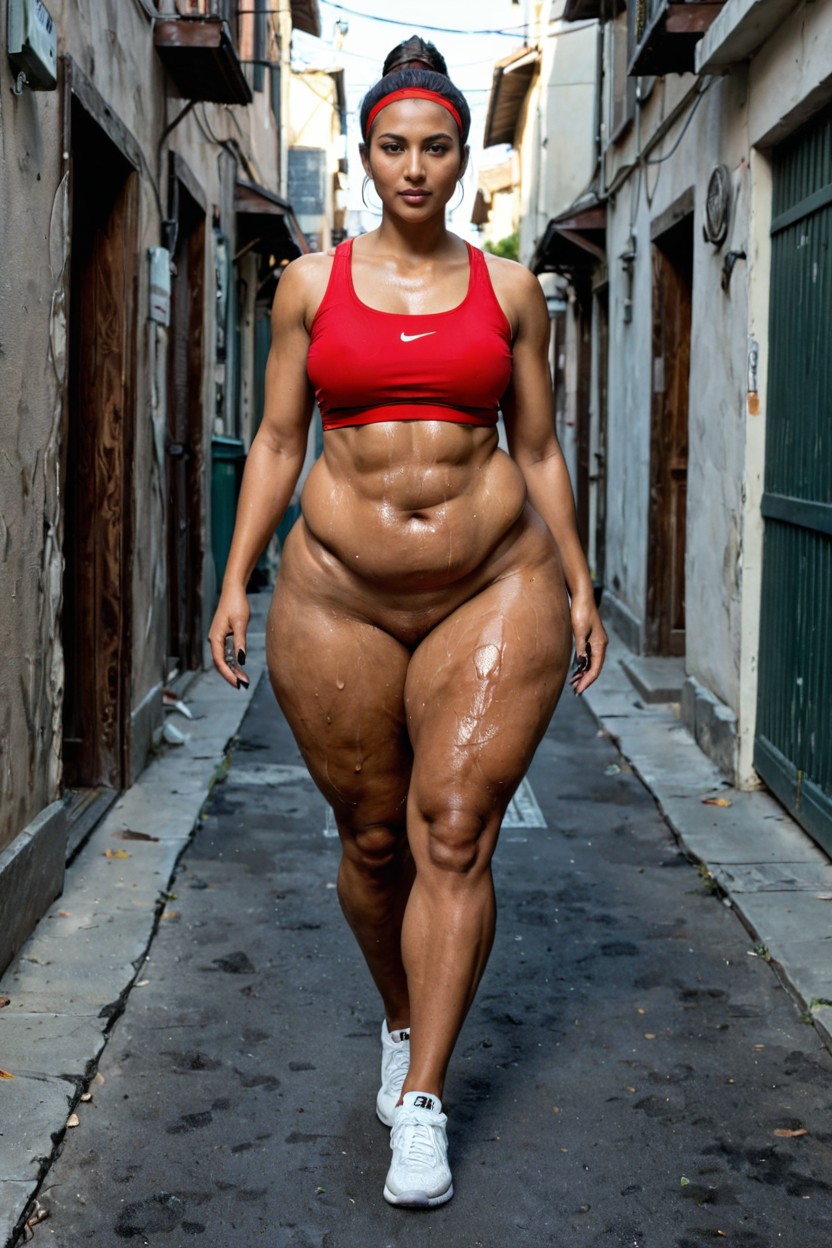 Top Corto, Gigantic Huge Massive Hyper Thighs, Fat Thighs Porno IA