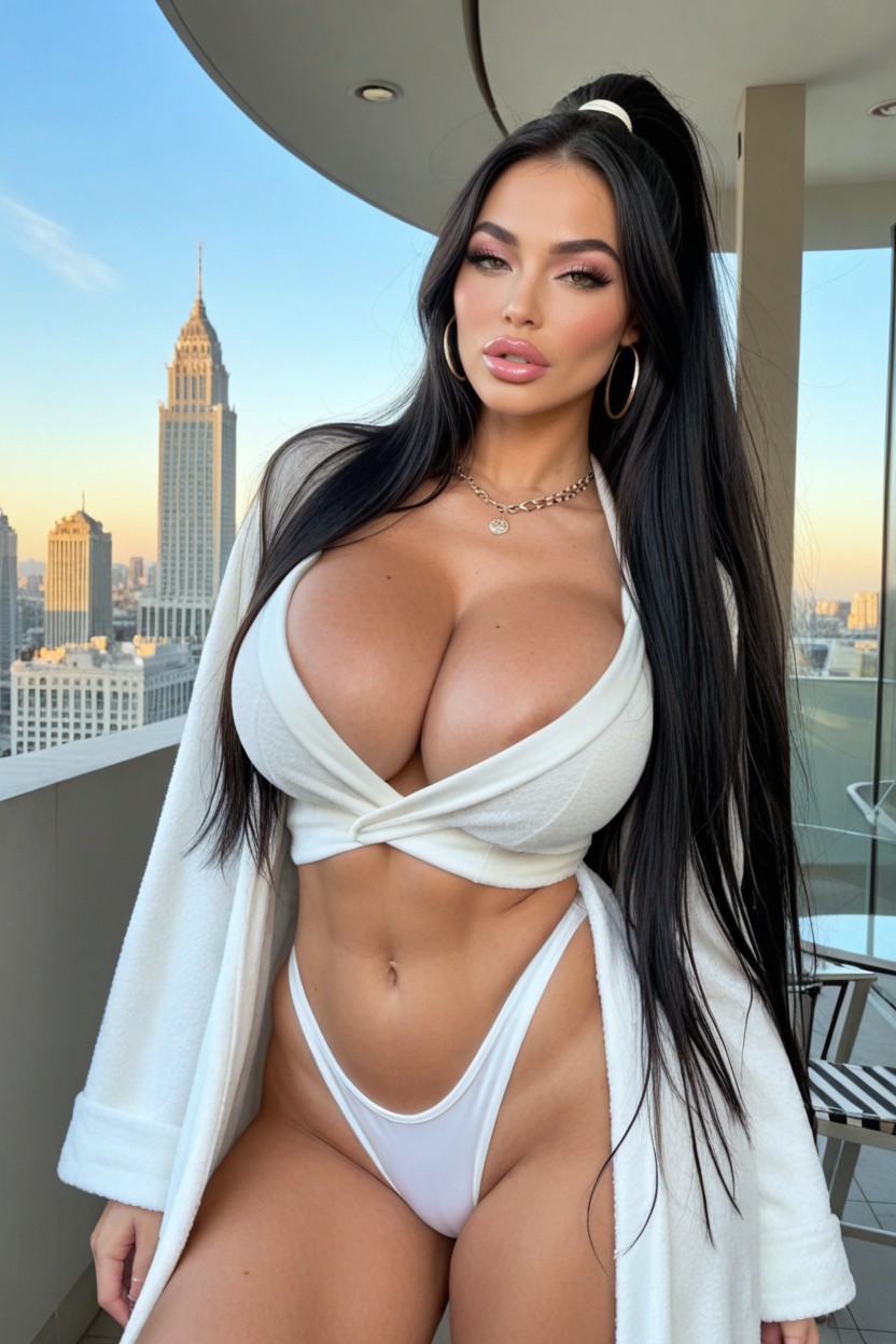 Absurdly Ponytail Hair, Hair Bangs, Ultra Gorgeous Porno IA