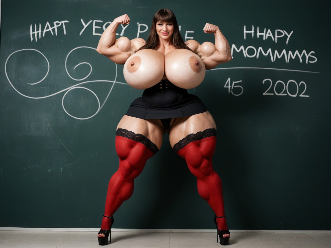 Erect Nipples, Hyper Huge Wide Hips, Hyper Rounded Bubble Butt AIポルノ