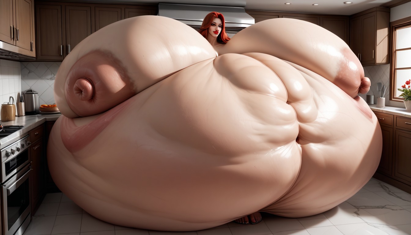 Chinese, Hyper Gigantic Breasts, Hyper Thick Hyper Juicy Hyper Plump Expansion AI Porn