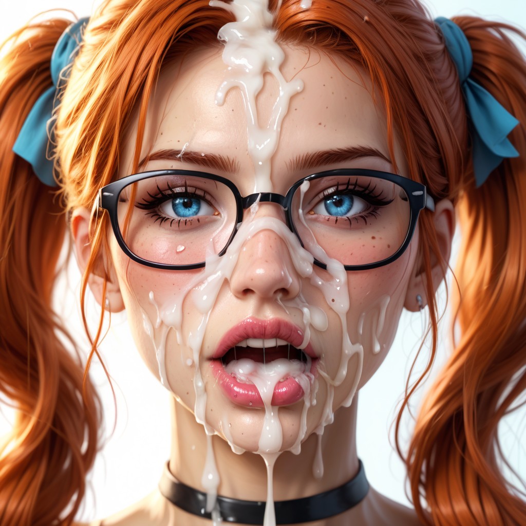 Hdr, Bukkake, Cum Dripping From Mouth ИИ порно