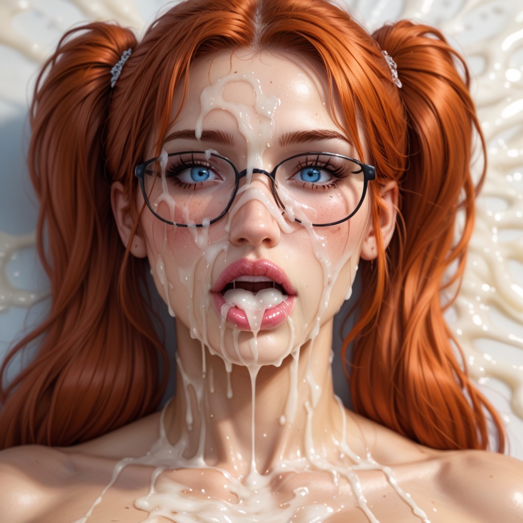 震惊, Blue Eyes, Cum In Mouth AI黄片