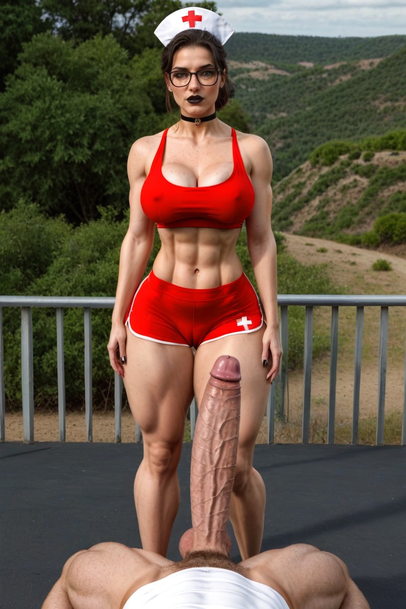 Hdr, Highly Detailed Exaggerated Waist, Round Face Porno IA