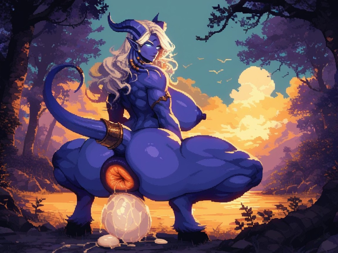Perfect Tail, 25+, Purple Skin AI黄片