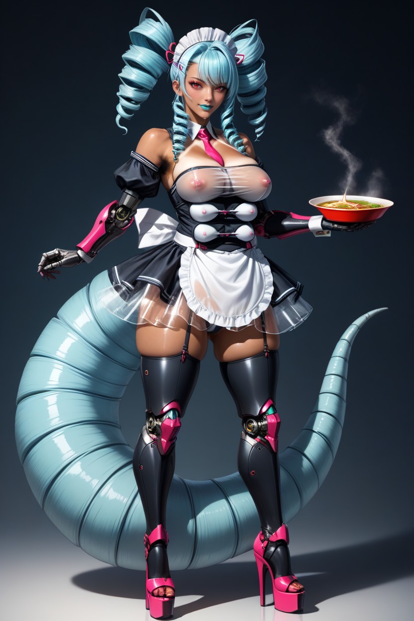 Piping Hot Ramen, Ramen Stall, Bare Shoulders Porno IA