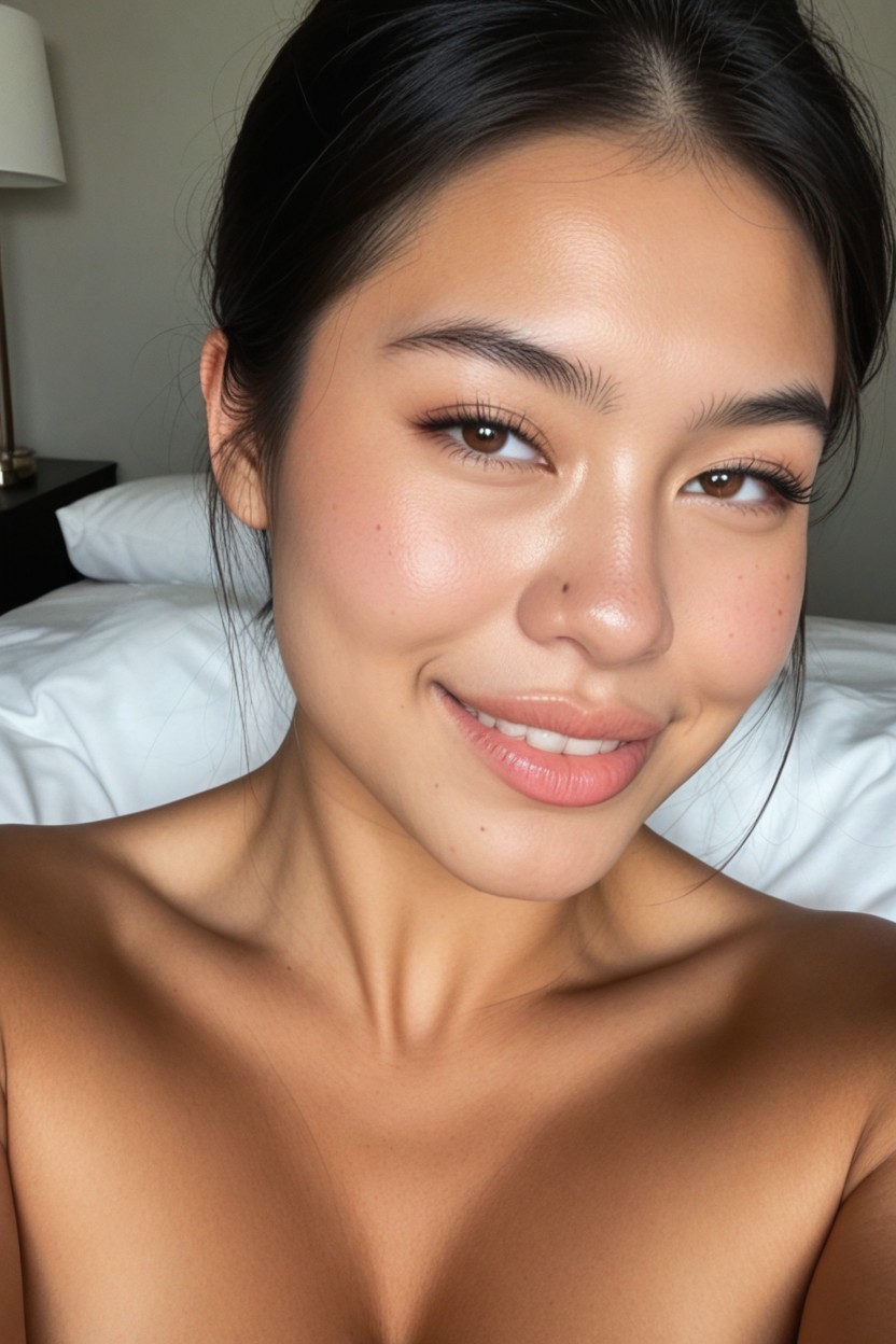 Glossy, Kissy Lips, Primer Plano Porno IA