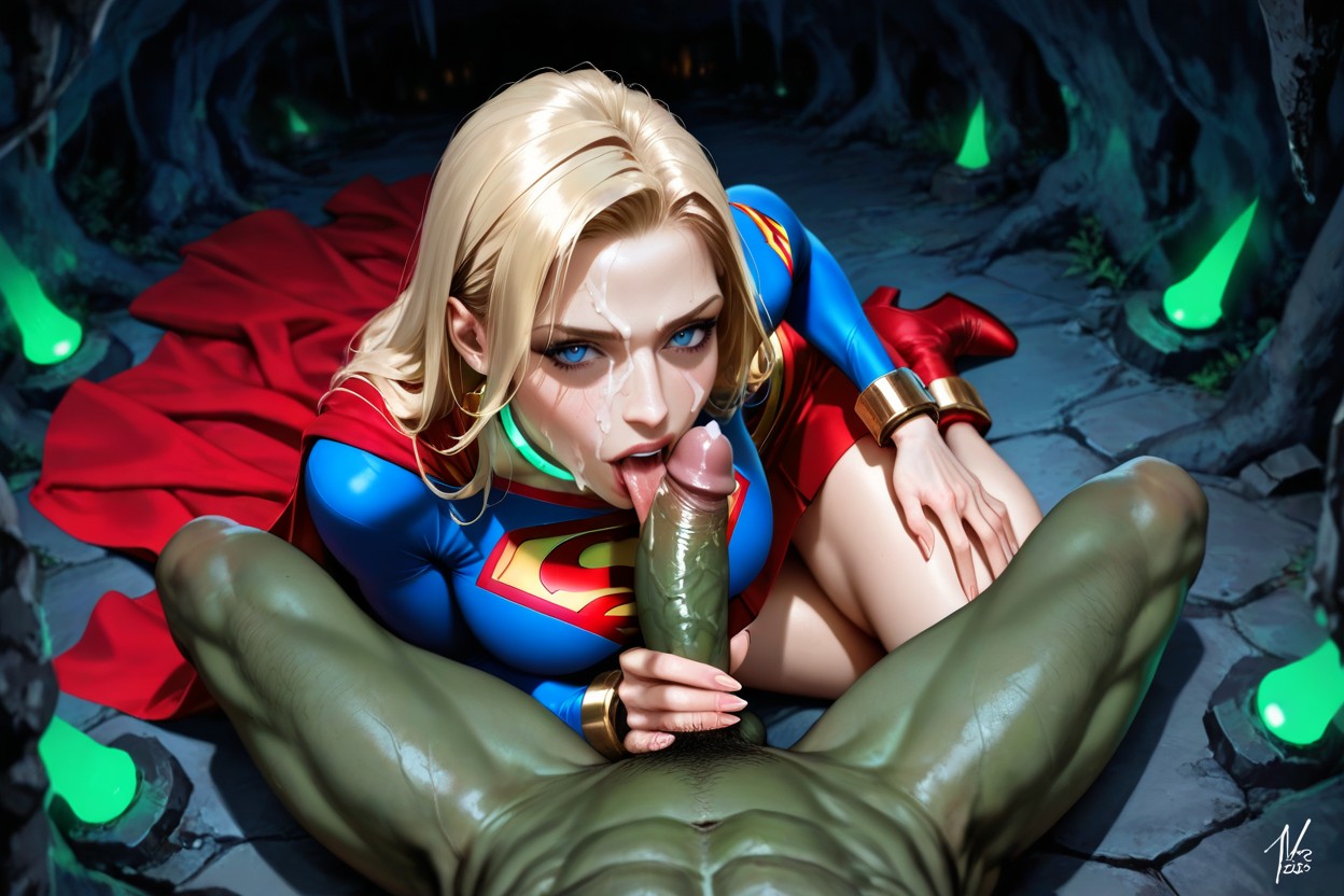 Red Boots, Blonde Hair, Goblin Den Cave Entrance Porno IA