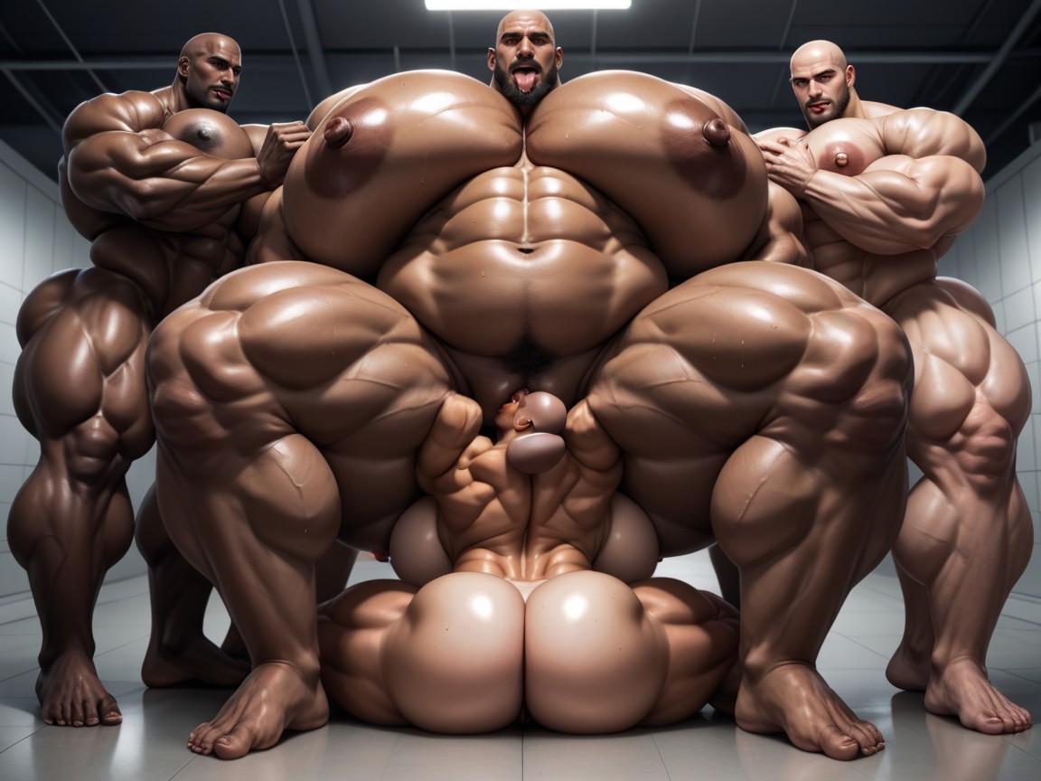 혀 내밀기, Massive Muscles, 하렘 AI 포르노