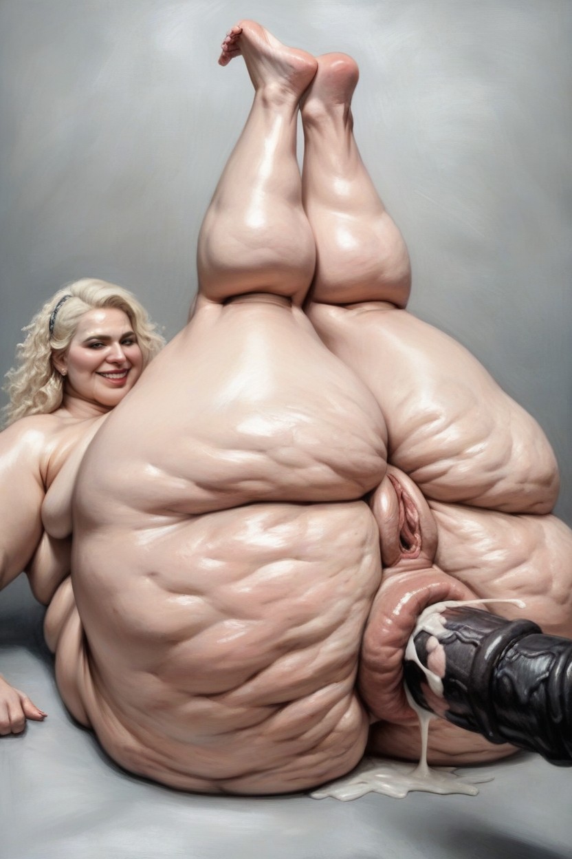 Gigantic Hyper Thick And Massive White Cock Stretching Bulging Anus, Hyper Massive White Cock Anal Sex, Hair AI Porn