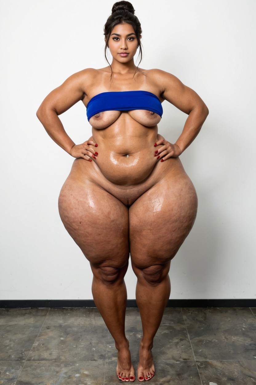 Fat, Walking Aggressively Towards The Viewer, Bbw Hips AI Porn