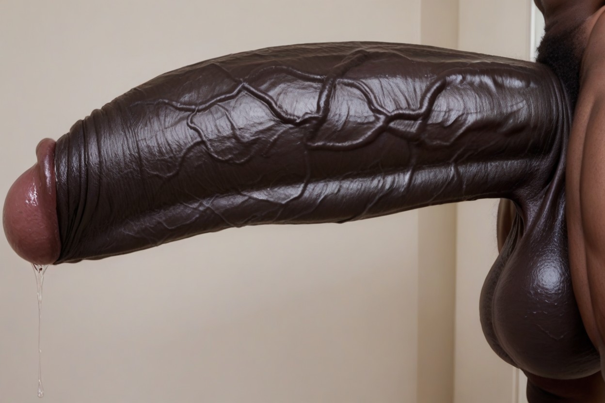 18+, Huge Circumcised Cock, Massive Black Hyper Cock AI 포르노