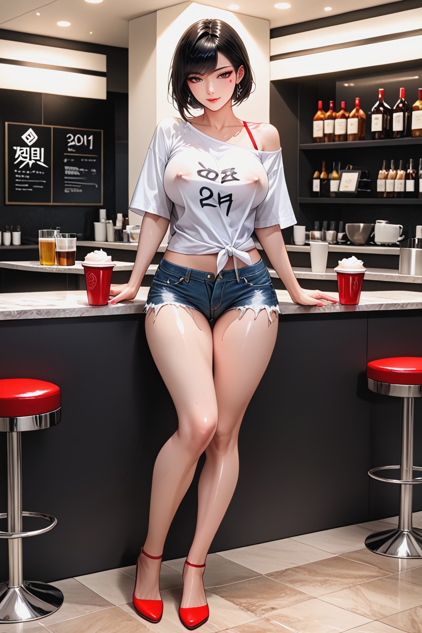 韓国人 , スキニー, Full Body AIポルノ