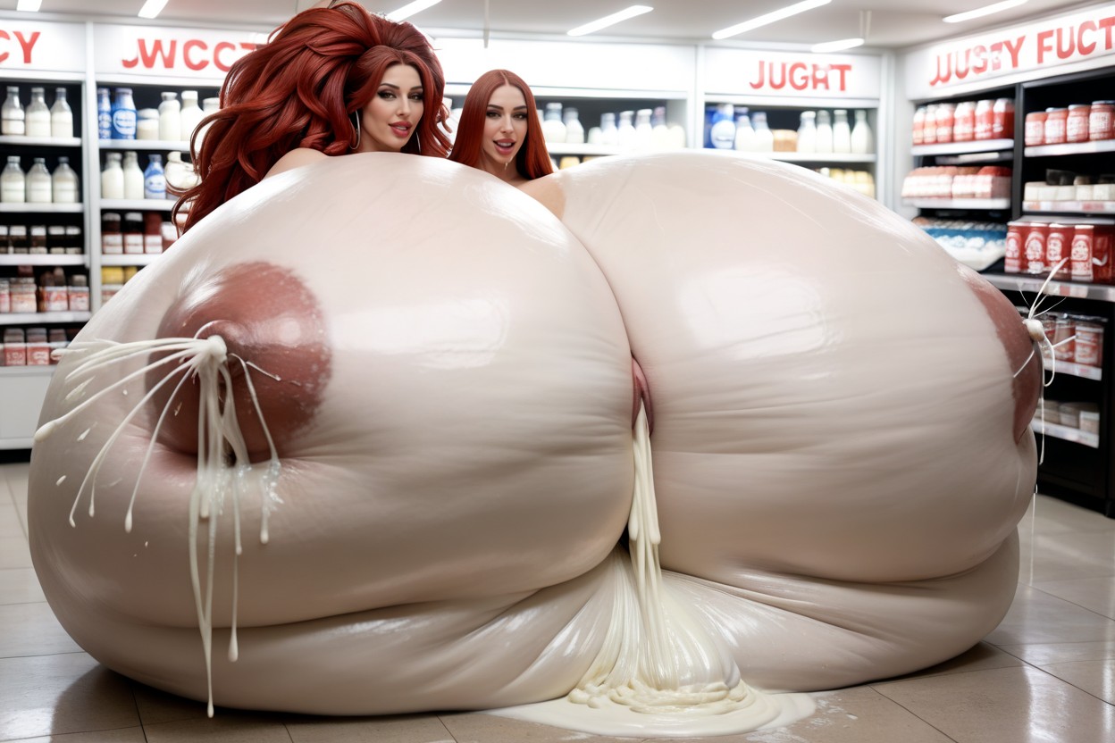 Nude, Milk Shop, American AI 포르노