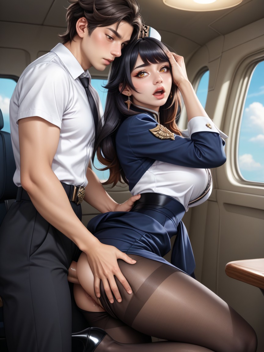25+, Black High Heels, Dynamic Sex Poses AI黃片