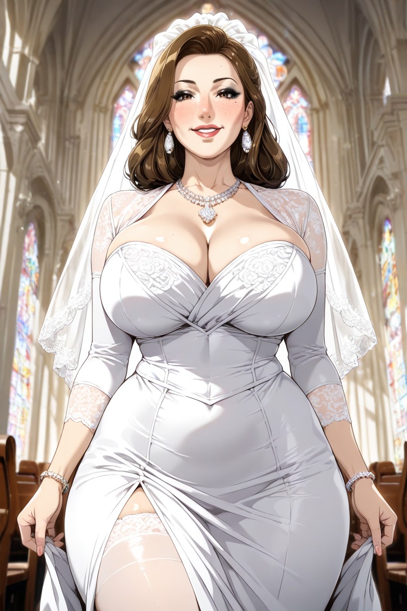 Necklace, Face, Church Porno IA