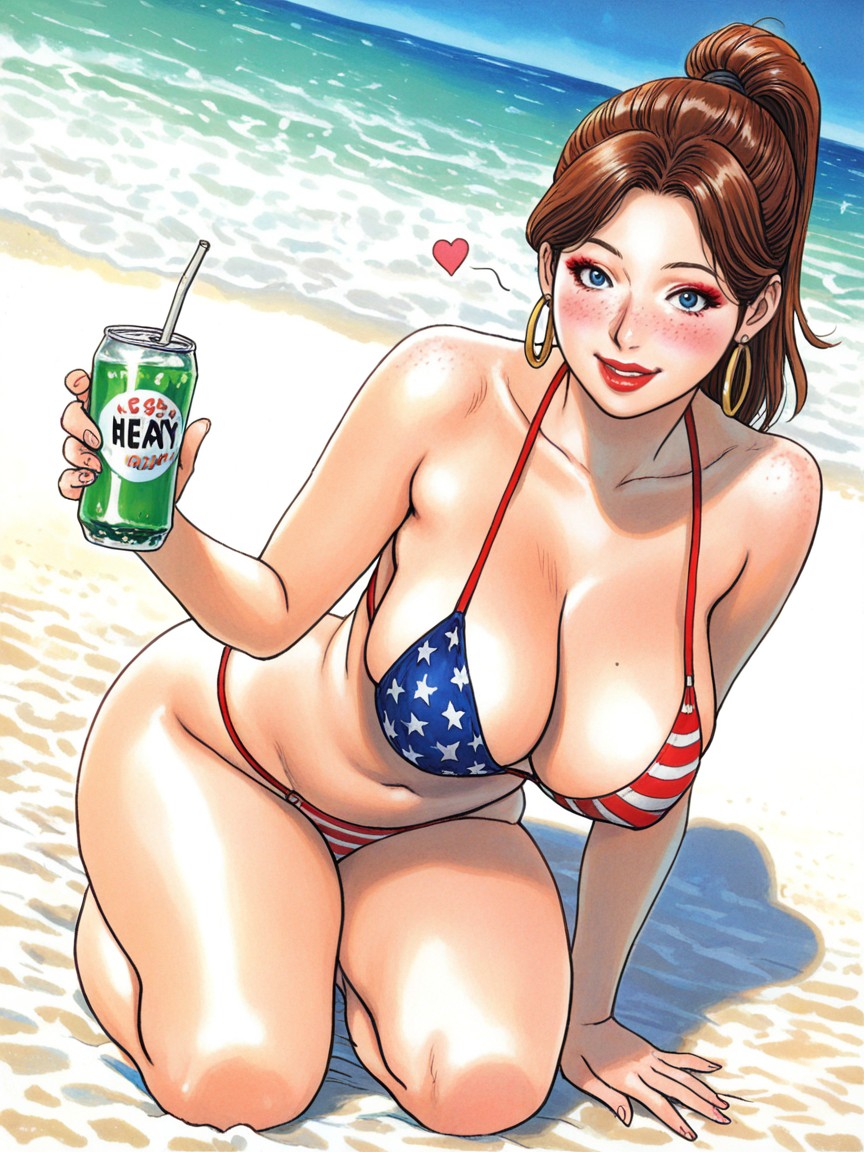 American, Bubble Butt, Wide Hips Porno IA